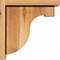 Ekena Millwork Del Monte Rough Sawn Corbel w/Backplate, Western Red Cedar, 6"W x 12"D x 12"H COR06X12X12DEL01RWR - alternate 4